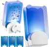 Fly Trap Plug-In UV Indoor | Fruit Fly With 3 Sticky Refill Pads For Indoor Use
