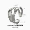 Lats Fashion Geometric Open Ring Stacked Irregular Ring For Women Party Festival Accessories