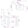 Recliner Chair with Lift Function Dark Gray Fabric