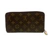 LOUIS VUITTON M42616 Zip Around Monogram leather Zippy wallet Purse Brown leather Used