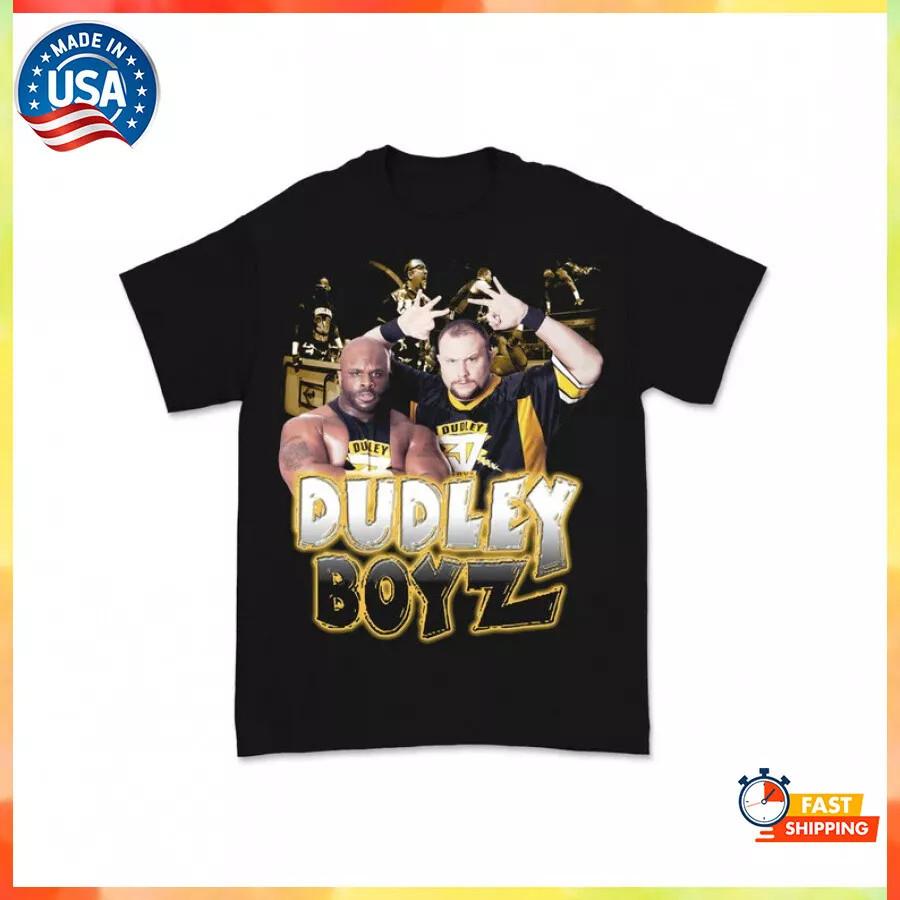 Dudley Boyz Black 100% Cotton All Size Shirt Gift For Friend Unisex T-Shirt