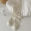 Ladies Spring and Summer Thin Bow Lovely Ballet Style White Tube Stack Socks