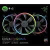 Ventilateur pc - razer - kunai 140mm argb led pwm performance fan - 3 fans (rc21-01810200-r3m1)