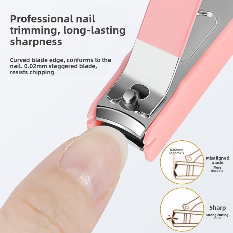 Complete 8 Pcs Set Manicure Kit Nail Clippers with Clippers Cuticle Pusher & Trimmer Portable Gift for Women and Men