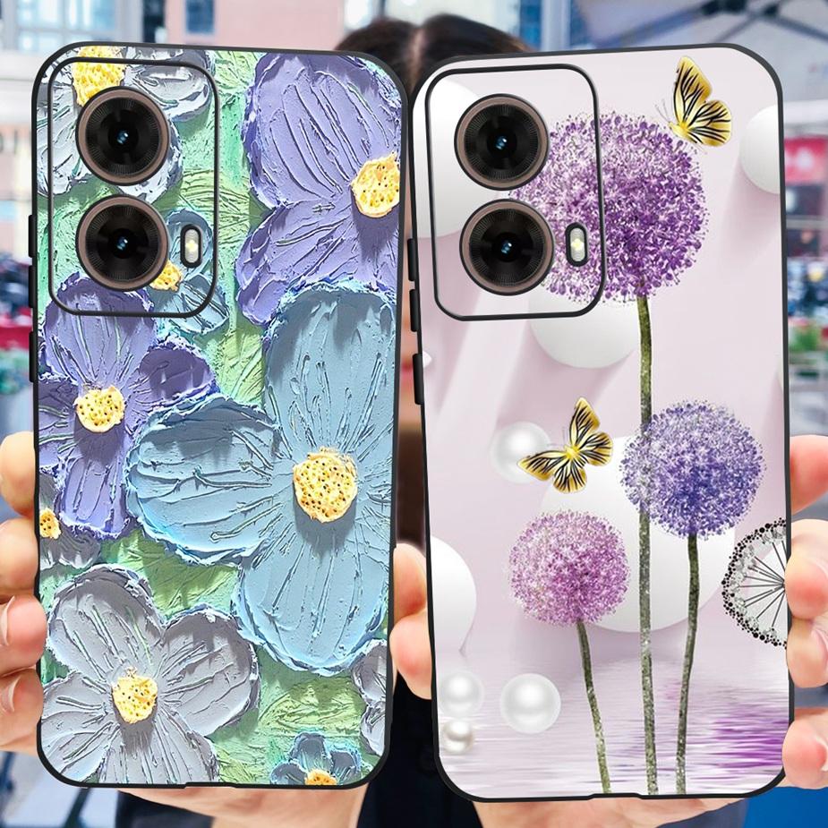 For Motorola Moto G85 Case New Fashion Painted Cover 6.67'' Soft Silicone Phone Case For Moto G85 G 85 MotoG85 Back Cover Bumper