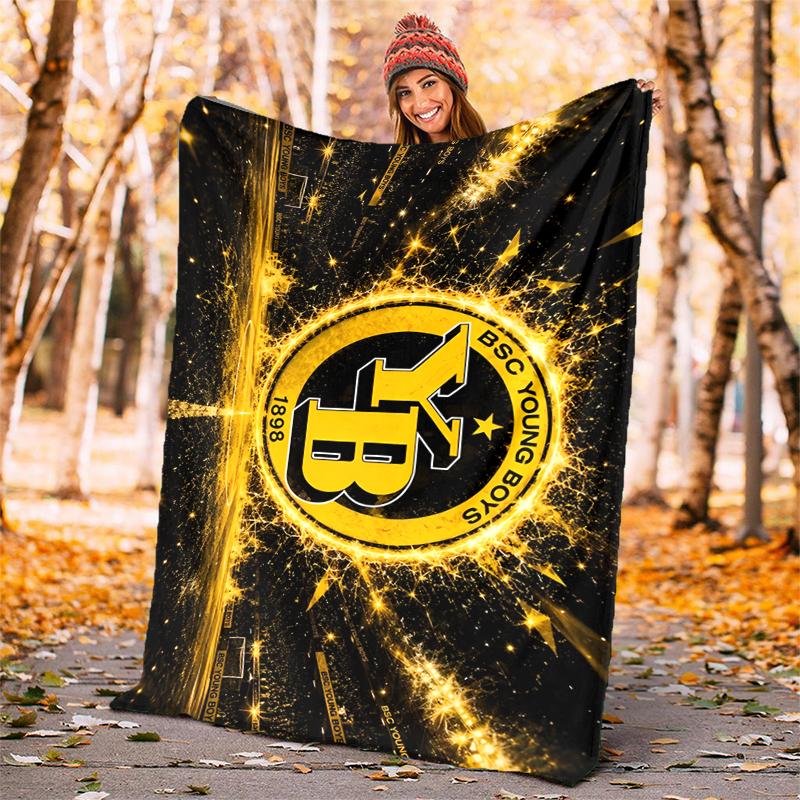 BSC YOUNG BOYS Flannel Blanket Soft All-Season Throw, Design for Camping, Car Travel, Hiking Sofa, Bed, Office Perfect Gift for Parties