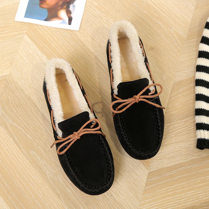 Buy Snkrs Winter New Fashion Beanie Cotton Shoes Women's Driving Shoes Flat  Non-slip Classic Plus Velvet Lazy Cotton Shoes at affordable prices — free  shipping, real reviews with photos — Joom