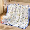 110x110cm High Density Pure Cotton Six-Layer Gauze Baby Bath Towel and Toddler Blanket