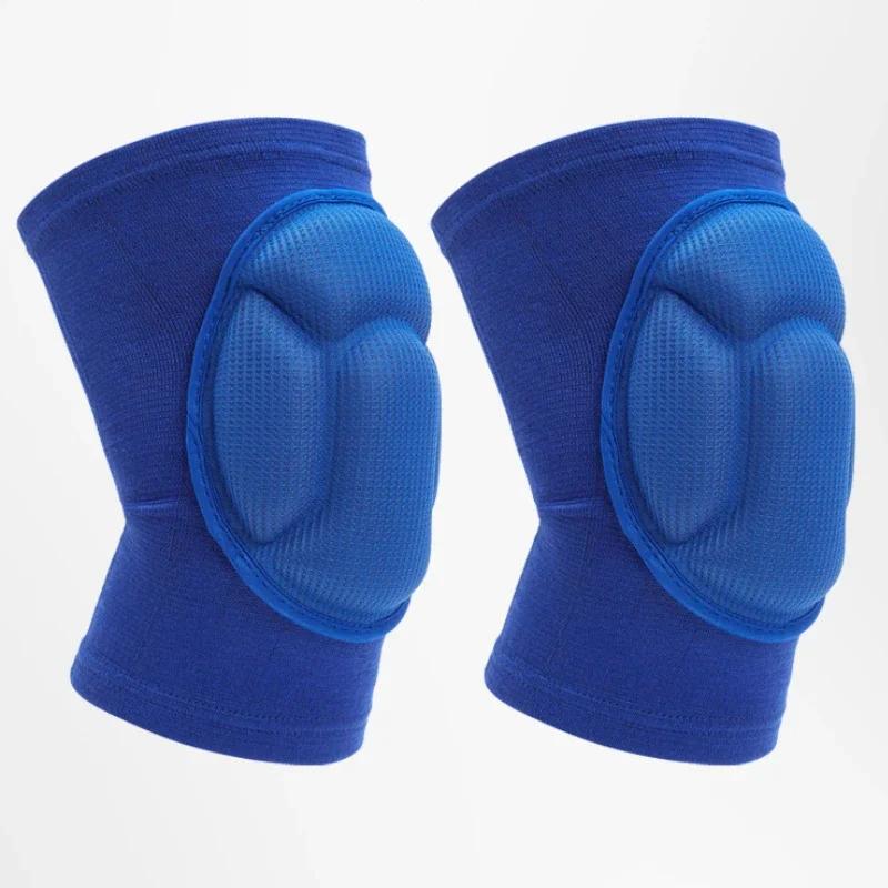 

2 шт. эластичные утолщенные наколенники из губки, поддержка спортивного снаряжения для фитнеса, баскетбола, волейбола, защита для тренажерного зала, нескользящие наколенники for adult