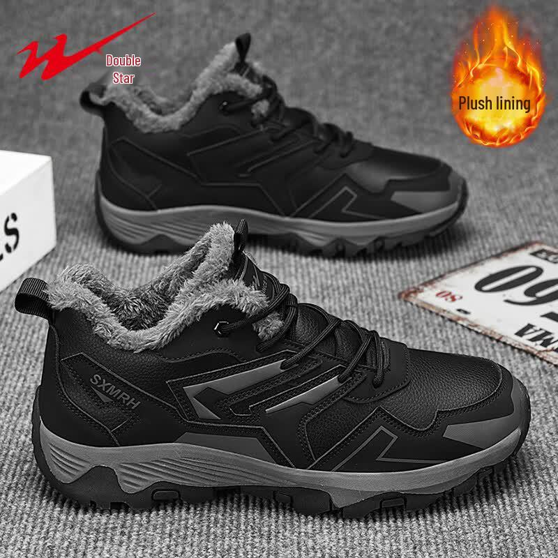 Shuangxing Men s Winter Fleece-Lined Casual Shoes 44 чёрный