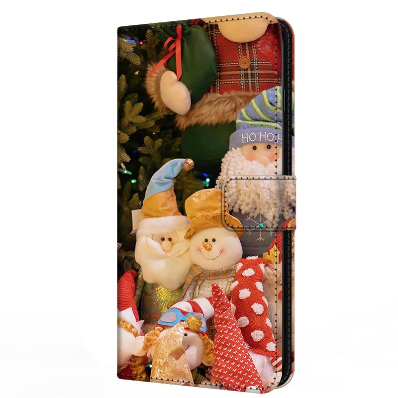 Leather Case For Honor 300 Honor300 Ultra Card Stand Book Cover For Magnetic Wallet Phone Bumper Merry Christmas Shell Flip Para