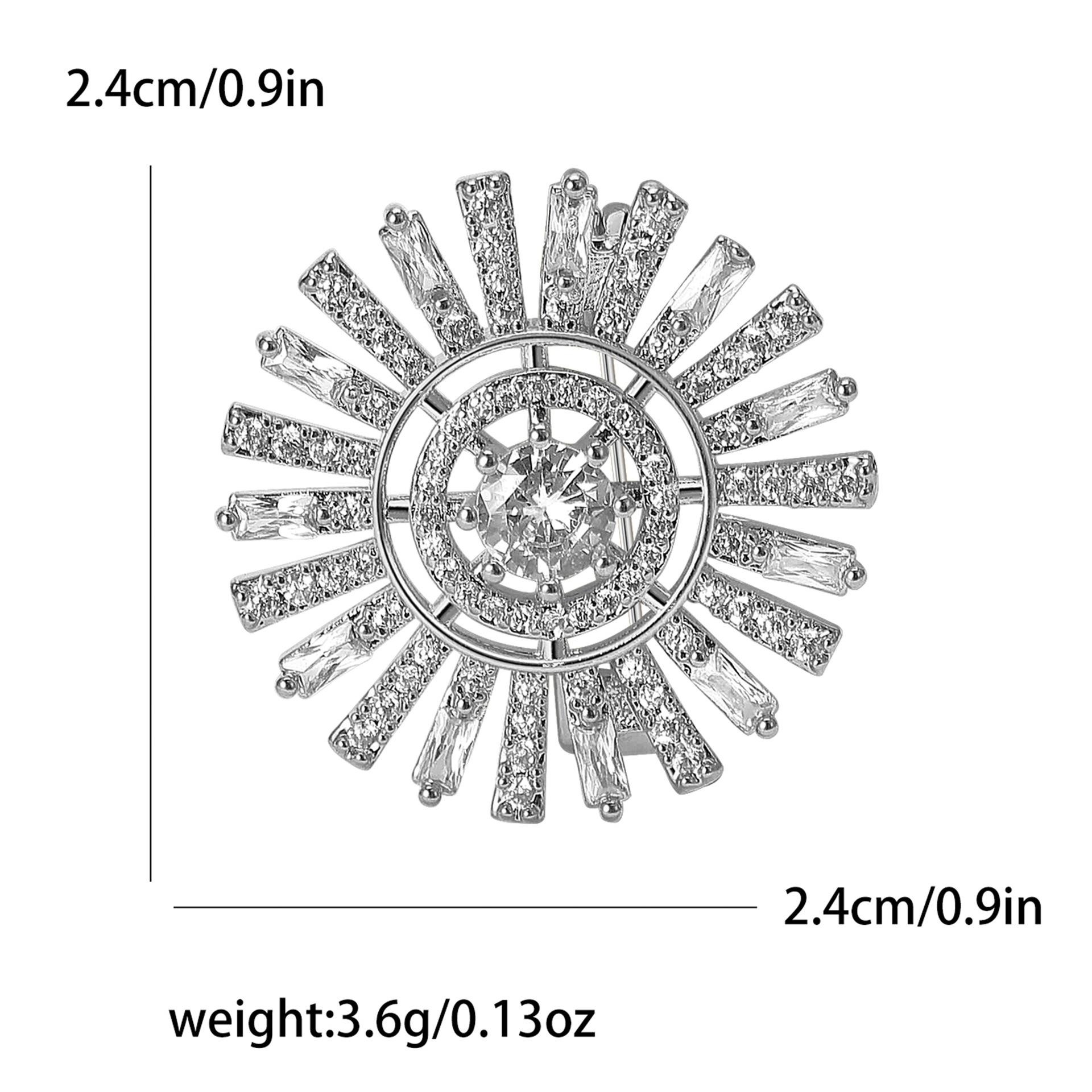 

Модная легкая роскошная микро-инкрустированная медная циркониевая брошь Sun Talk изысканная креативная женская одежда корсаж ювелирные изделия булавка