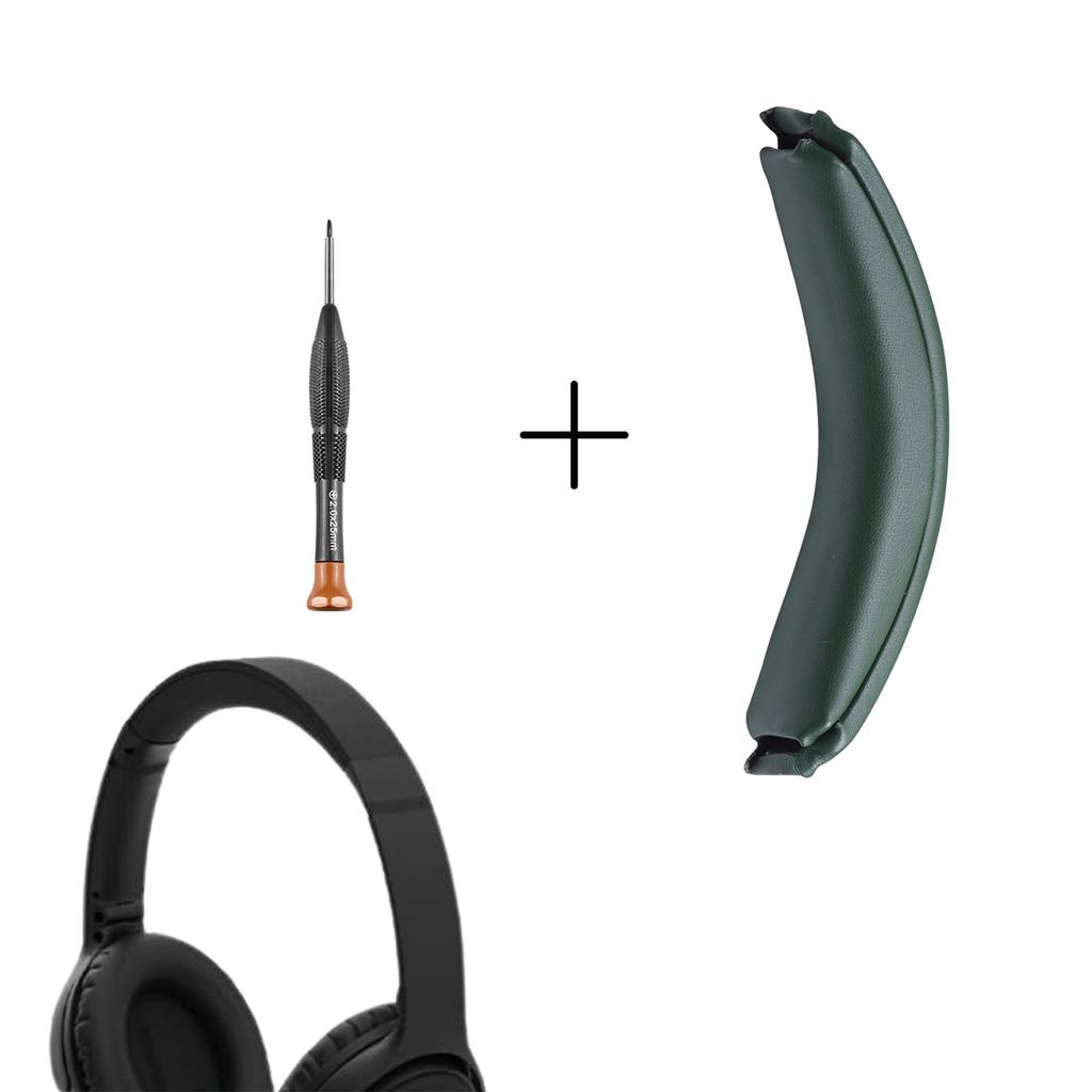 Noise Canceling Headphone Headband Pad Replacement Soft Protein Leather Cushion Screwdriver For QC45/QCse/QCWireless Sec