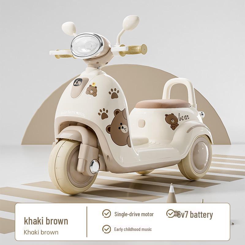 Children's Electric Ride-On Tricycle: Battery-Powered Motorcycle Toy with Remote Control for Boys and Girls