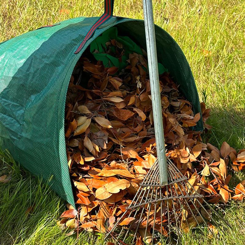 Outdoor Garden Waste Bag 216L Reusable Heavy Duty Leaf Collector Sack for Efficient Yard Cleaning