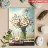 Metal Wall Art Farmhouse Style Wild Flowers Poster for Kitchen