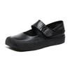 Women Vintage Mary Jane Ballet Flats Soft Leather Square Toe Loafers Strappy Moccasins