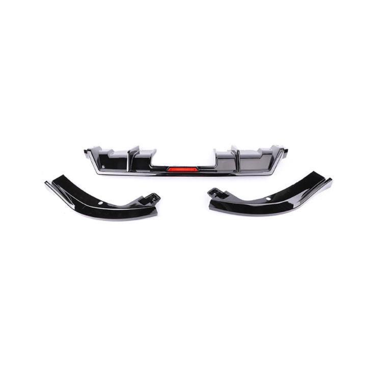 Universal Rear Diffuser with Lights for 2019-2020 Honda Civic (Three-Piece Kit)