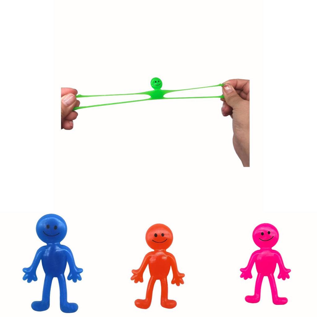 Tpr Smiley Face Doll Toy Stretchable And Stress-relieving Figure For Children Teens And Adults