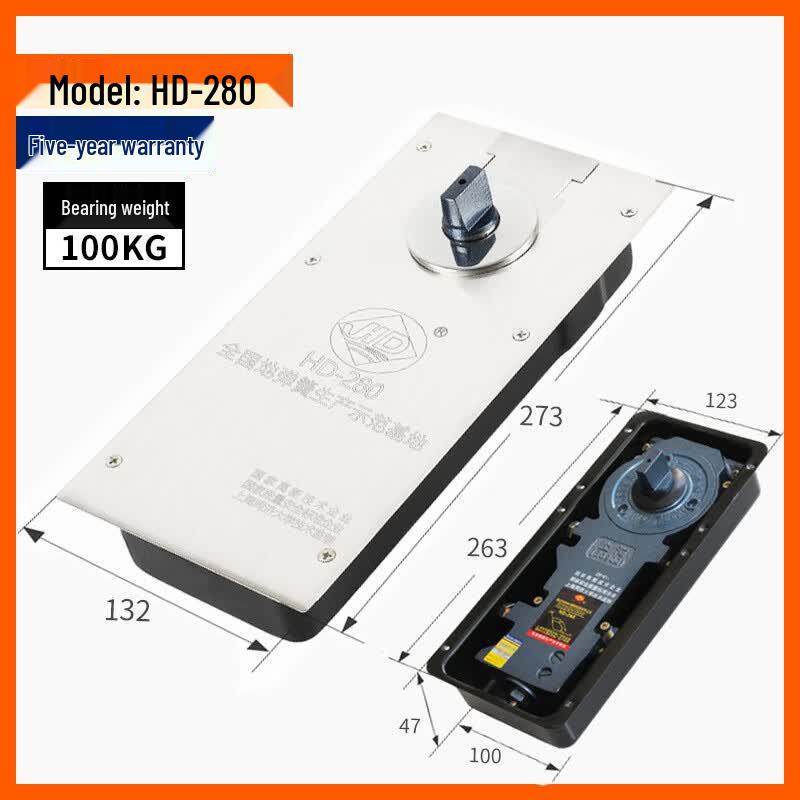 HUANG KONG HD-280 Molla a Pavimento Idraulica per Porta in Vetro
