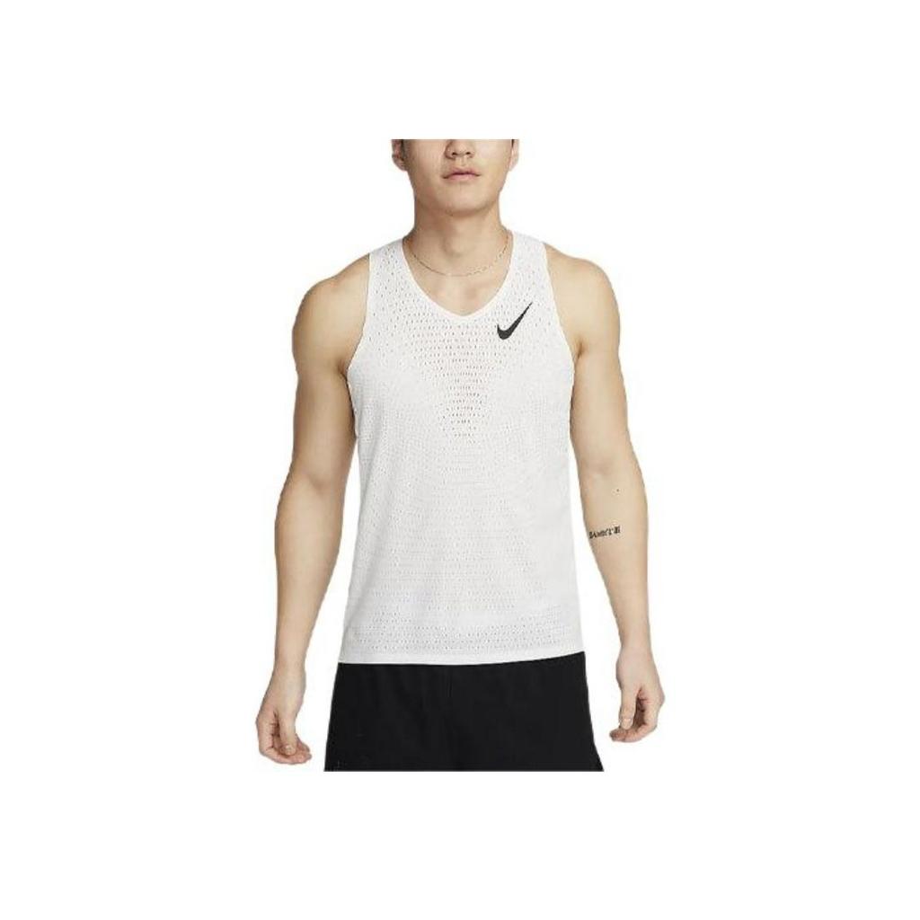 Nike Dri-FIT ADV AeroSwift Running Tank Top Men Tops Summit-White FN4232-121