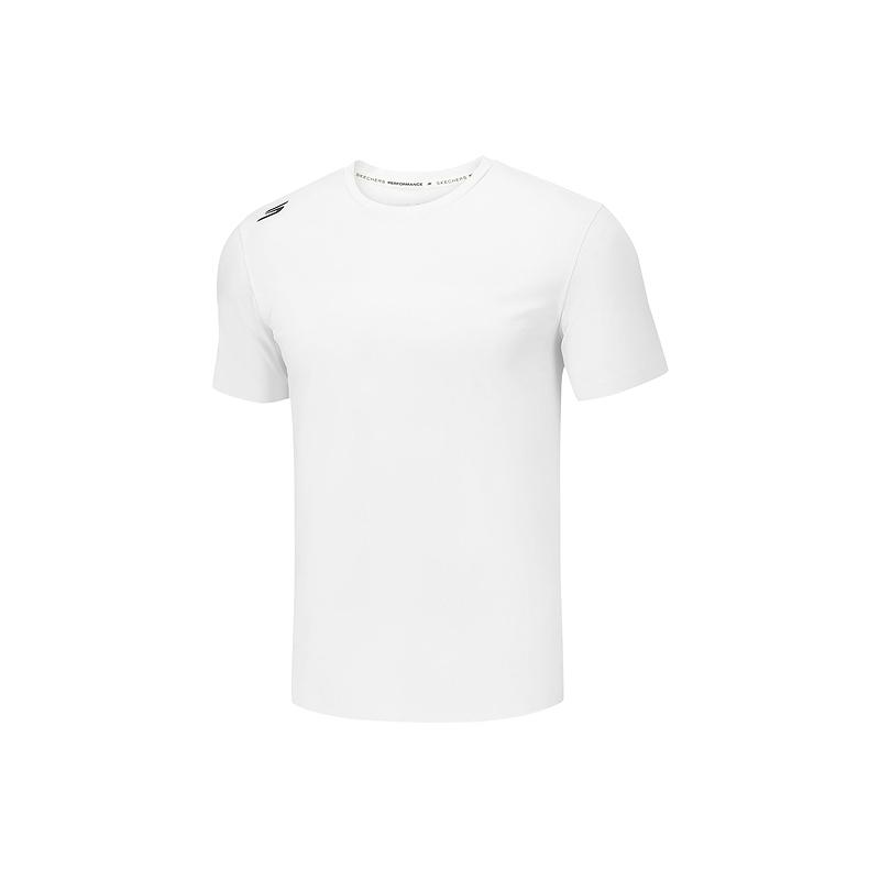 Skechers Дышащая Влагоотводящая Однотонная Футболка-Пуловер Мужская tops P226M293-0019 S