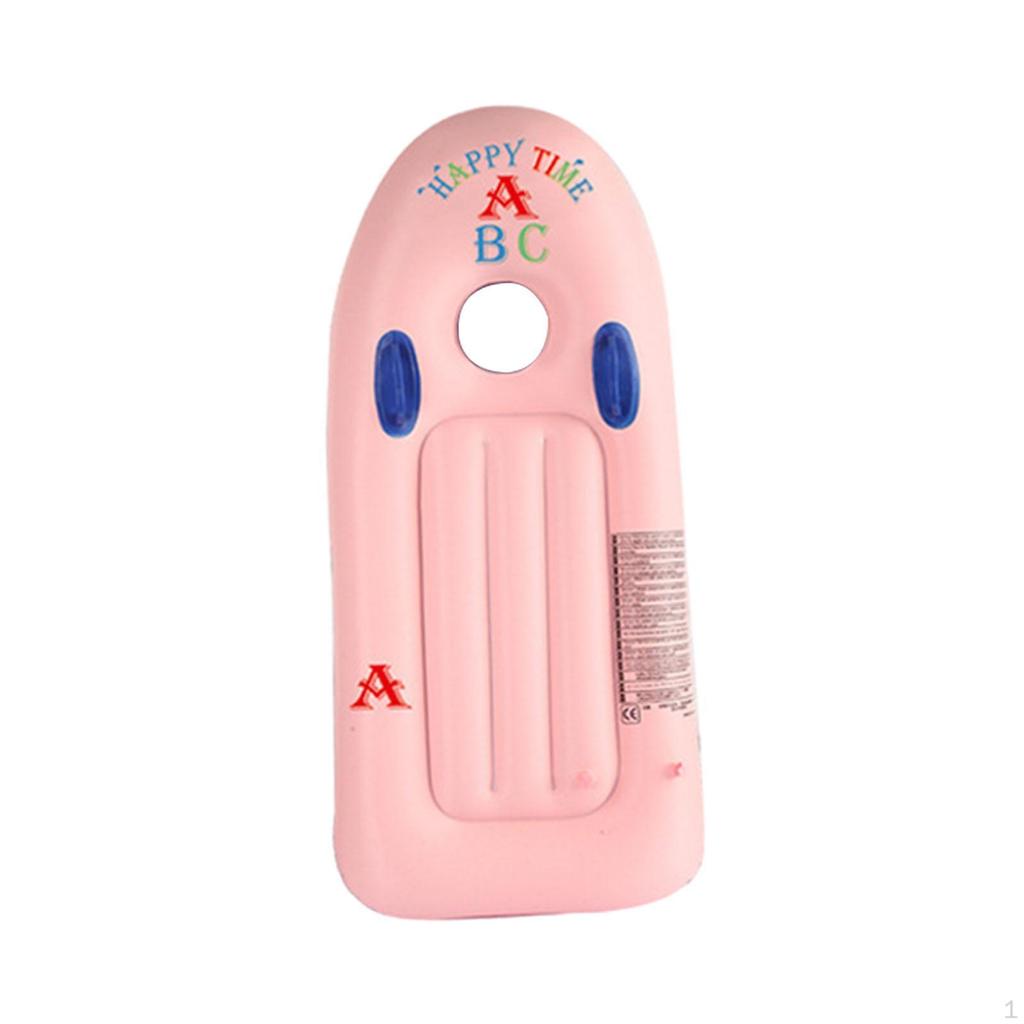 Kids Inflatable Surfboard Pool Raft Boys Girls Lightweight Surfing Body Board Water Float