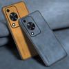 Luxury PU Leather Case For Huawei Nova Y72 NovaY72 Back Cover Business Matte Shockproof Full Protection TPU Silicone Phone Case