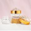 1pcs 50g Jar Lid Container Bottle Cosmetic Travel Luxury Diamond Glass Face Cream With Acrylic for Lotion Jars