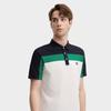 FILA Polo Shirts Men's Sulfurization Green Polo Collar Moderate Straight Fit F11M437105FDG