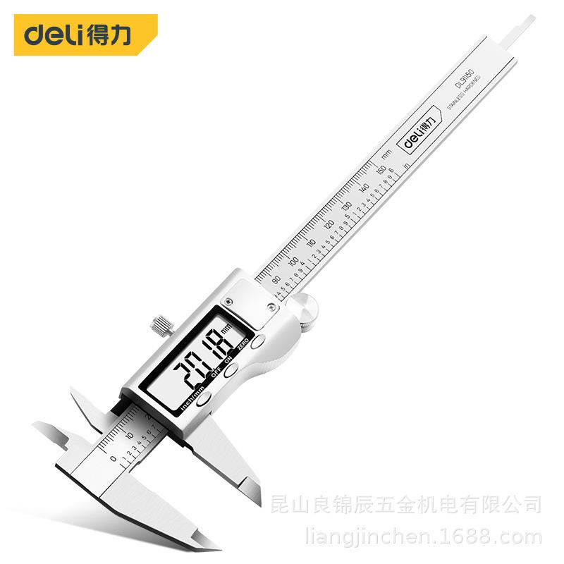 Deli Tools DL91150 Digital Stainless Steel Precision Depth Vernier Caliper 300mm