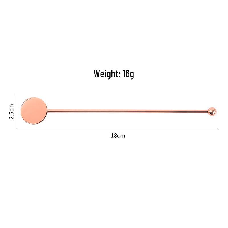 304 Stainless Steel Cocktail Muddler and Stirrer Stick for Milk Tea, Coffee, and Juice