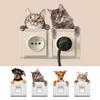 Home Office Hotel Removable Animal Switch Sticker Living Room Kitchen Bathroom Wall Decal Self-adhesive Decoration