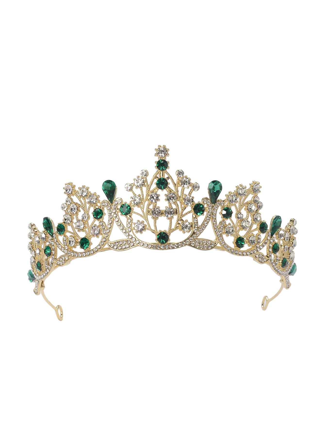 

Ретро королевский дворец, головной убор из сплава, корона, свадебный головной убор, элитный темперамент, роскошная свадебная основная пряжа