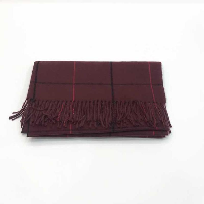 New autumn and winter plaid scarf, women's winter imitation cashmere shawl, versatile thickened warm scarf