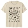 Ocean Life Marine Animals Hand Drawn Graphic Tee Unisexs TShirt Unisexs Top