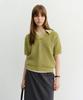 Deonseuteu Unisex Chunky Polo Knit_Udsw6B126_Olive