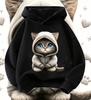 Fall/Winter Fashion Children's Hooded Casual Long-Sleeve Shirt - Boys' and Girls' Trendy, Comfortable, Daily-Use, Versatile Top