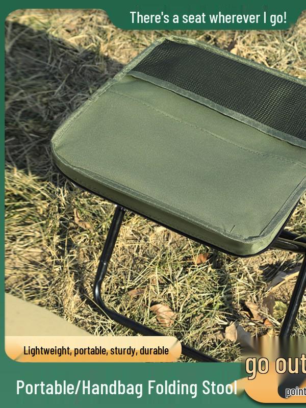 Tragbarer Outdoor-Klappstuhl Rucksack und Hocker für Camping und Angeln