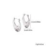 Elegant Titanium Steel Gold-Plated Earrings: Trendy, High-End Design with a Chic, Modern Style.