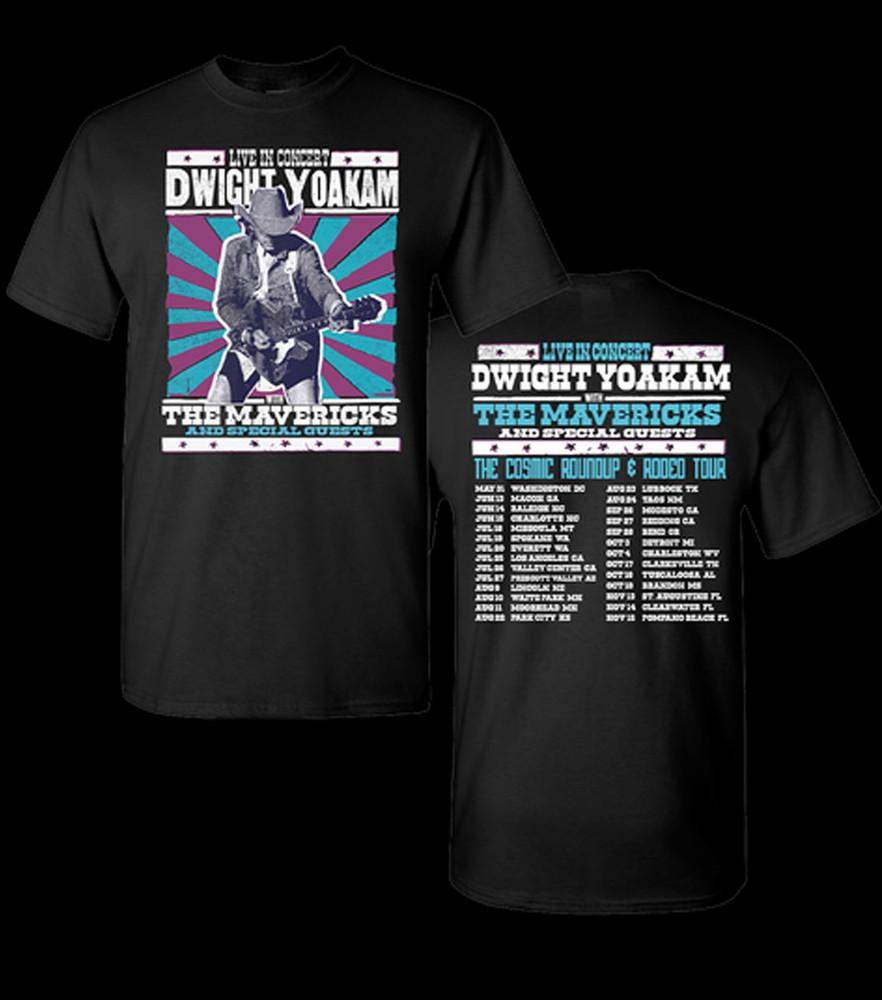 Dwight Yoakam 2024 2 sides concert black T-shirt Unisex All sizes Unisex T-Shirt XL