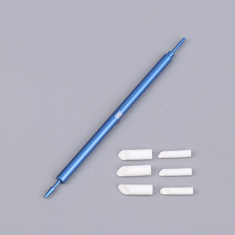 Metal Wiping Stick Seepage Cleaning Swab With Replace Wiping Cotton Tips For Model Hobby Panel Liner Cleaning Stick