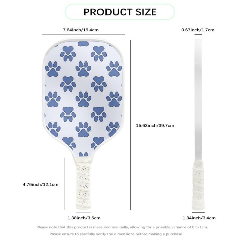 Cute Cartoon Pet Paw Print Pickleball Racket Adult Outdoor Sports