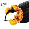 Lace Hairband Gothic Style Hair Hoop Hollow See-Through Headband with Simulated Flowers And Women Accessory Black Veil Halloween Day of The