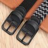 Non-hole Punch-free MEN'S AND WOMEN'S Woven Belt Elastic Stretch Canvas Belt Female Korean Style Versatile Student Pants 2029