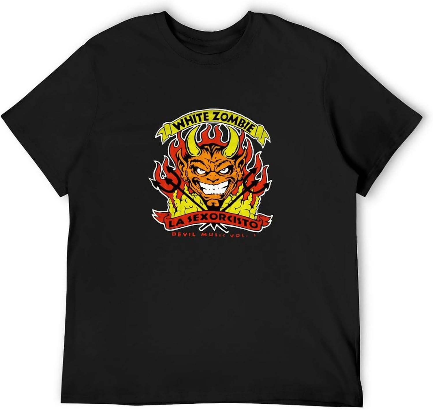 White Zombie Band Devil s Music Rock Metal Men T-Shirt T-Shirt Graphic Unisex Tee Shirt Black M чёрный