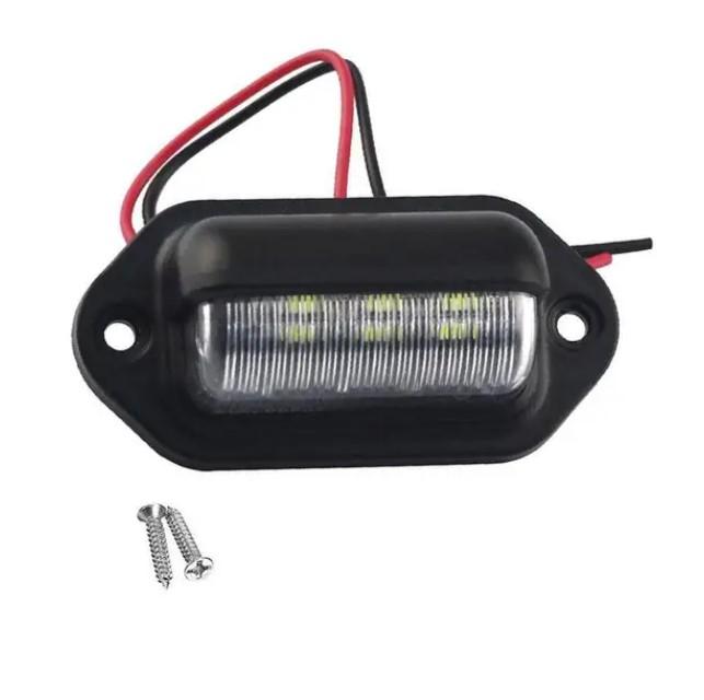 

6 LED Car License Number Plate Light For SUV Truck Trailer Van Tag Step Lamp White Bulbs Car Products License Plate Lights