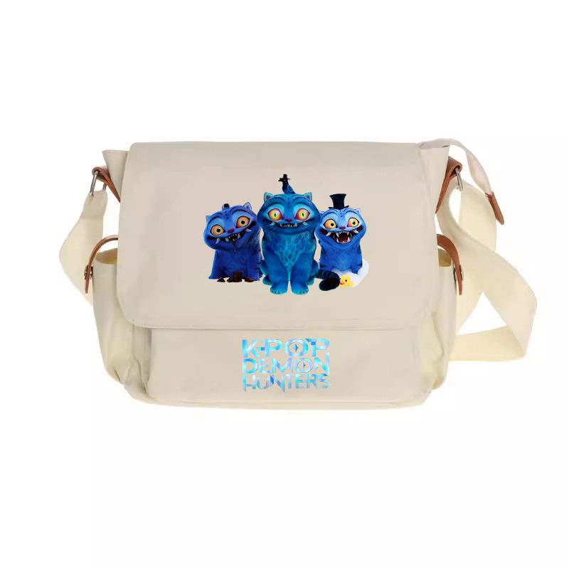 

Новая Kpop группа Demon Hunter Принт Сумка через плечо Корейская волна Периферийная сумка через плечо Сумка через плечо Холщовая сумка Девушки KTY 28*26*13cm