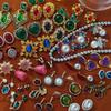 Pendientes Vintage de Estilo de Corte con Pedrería y Esmalte - Exquisita Joyería de Plata 925