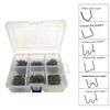 Steel Plastic Repair Metal Insert Set, 6 Type Assortment for Hot Stapler Use and Crack Corner Repair Tasks Daily